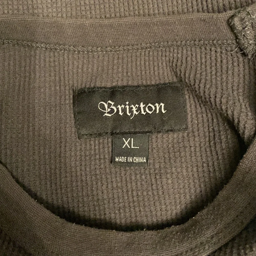 Brixton size XL mens thermal waffle knit long sleeve tshirt Brxtn service co - Picture 4 of 9